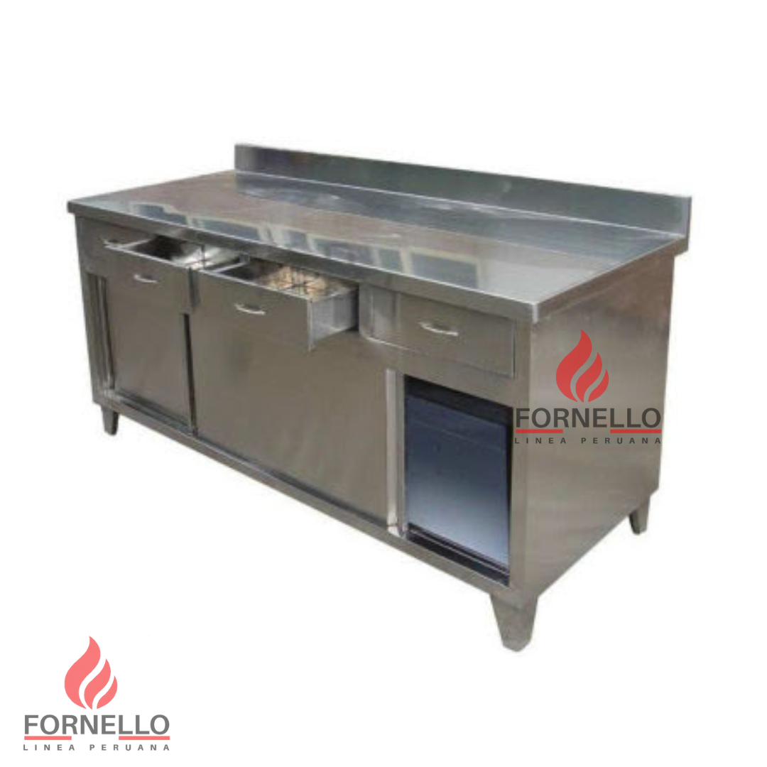 Mesa de trabajo en acero inoxidable - Imagen 3