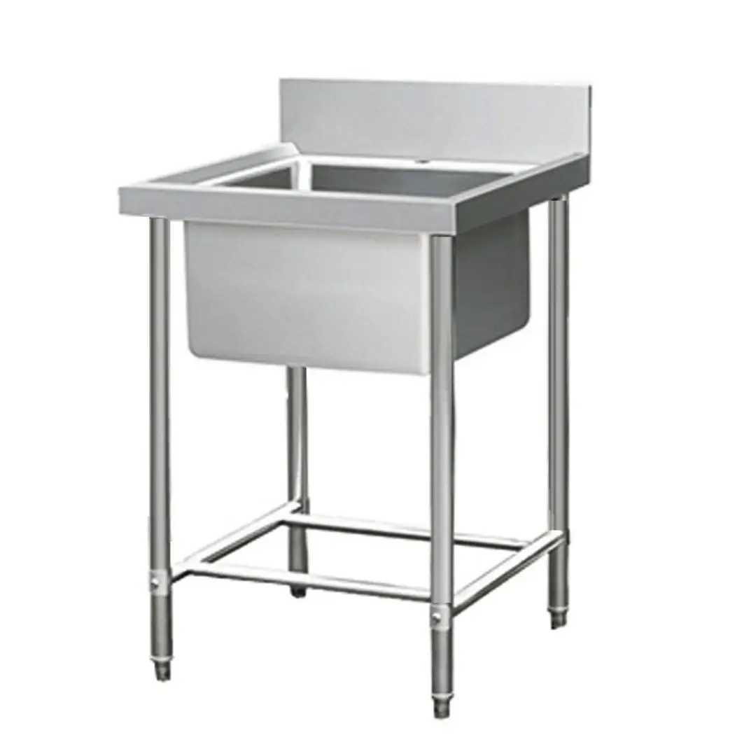 Lavadero industrial de uno o dos pozos con escurridor - Imagen 3